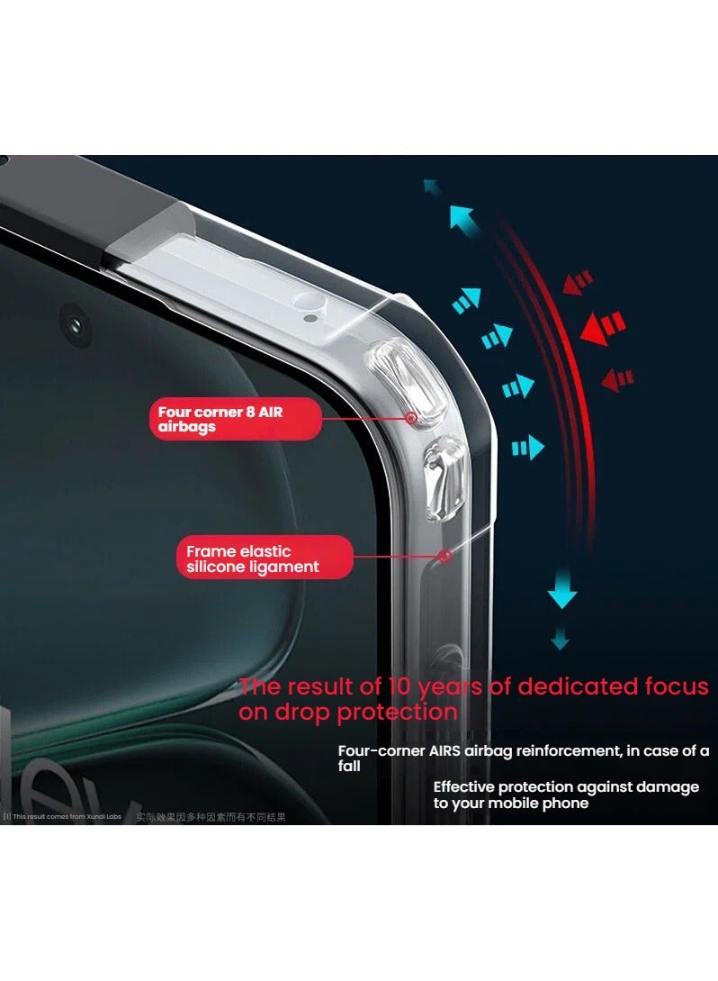 Case Compatible with OnePlus Ace 6, TPU+PC Shockproof Bumper Transparent Back Cover - Precision Camera Hole Protection - Image 2